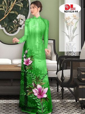 Vải Áo Dài Hoa In 3D AD ND1024 30